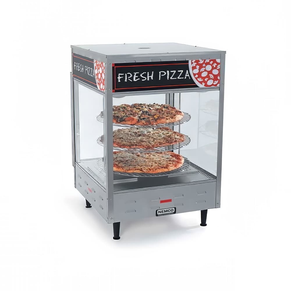 Nemco 6450-4 22 1/4" Rotating Heated Pizza Merchandiser w/ 4 Levels, 120v