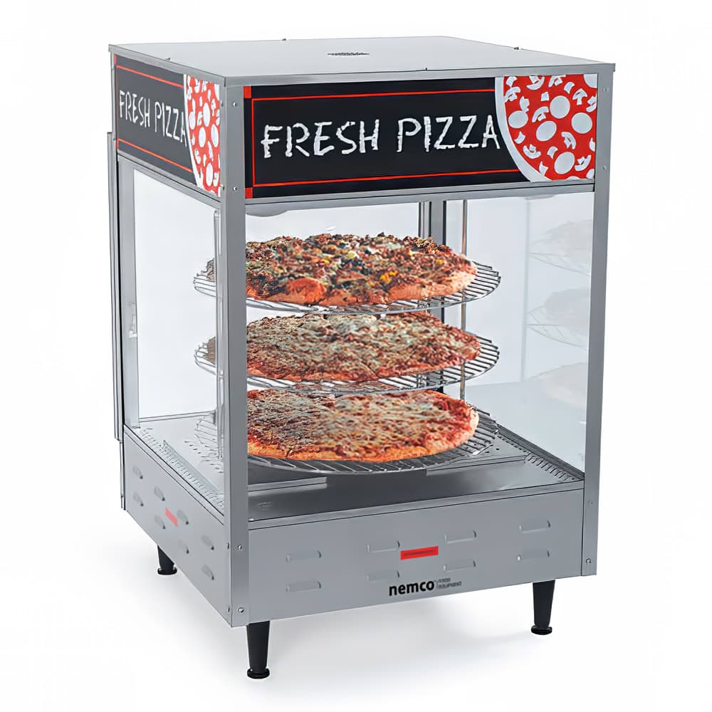Nemco 6451 22 1/4" Rotating Heated Pizza Merchandiser w/ 3 Levels, 120v