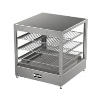 Nemco 6455 22 1/4" Full Service Countertop Heated Display Case - (3) Shelves, 120v thumbnail 2