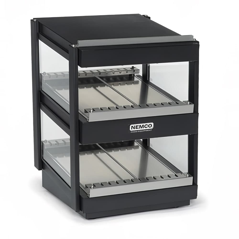 Nemco 6480-36-B 36" Self Service Countertop Heated Display Shelf - (2) Shelves, 120v