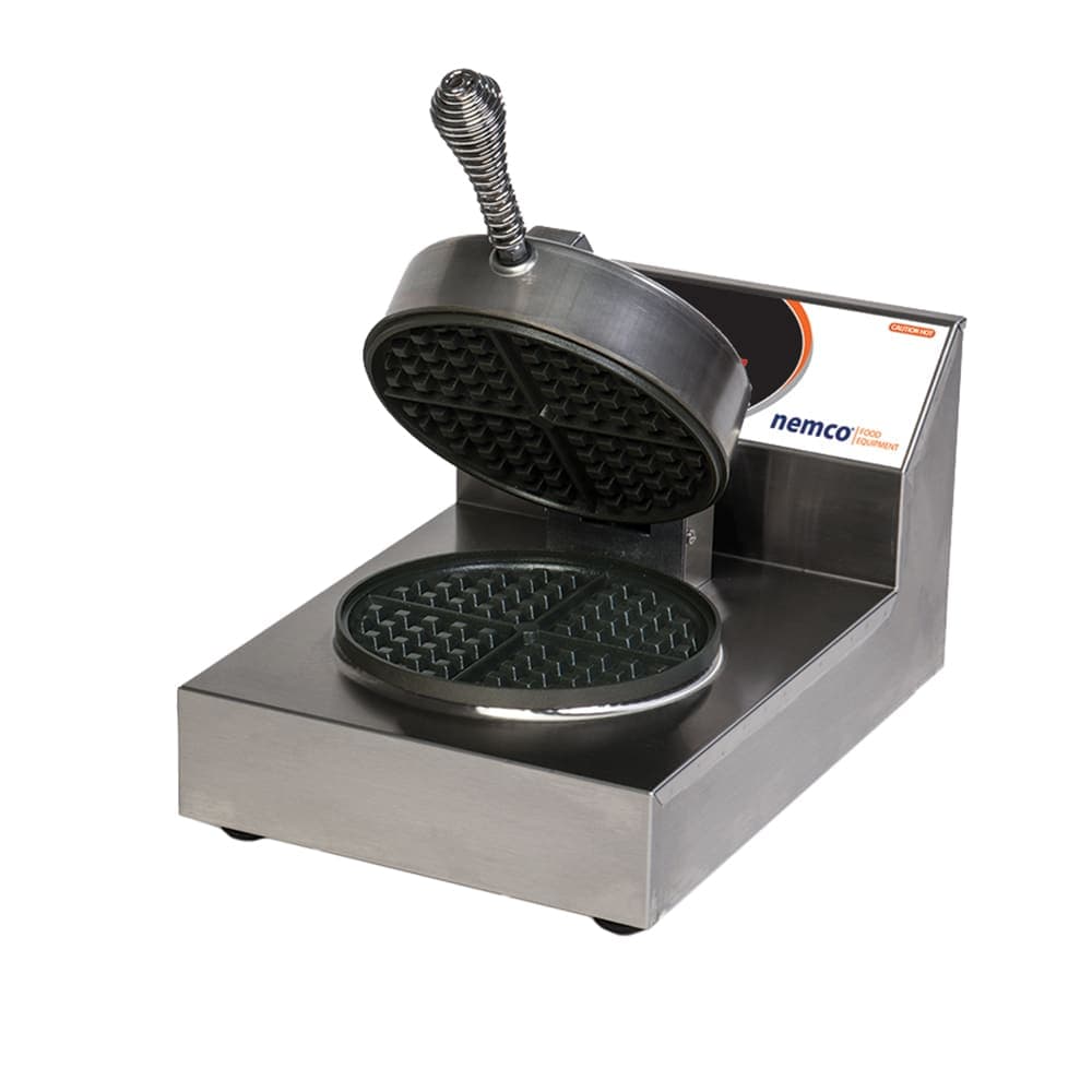 Nemco 7000A Single Classic American Waffle Maker w/ Cast Aluminum Grids, 890W