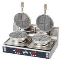Nemco 7000A-2 Double Classic American Waffle Maker w/ Cast Aluminum Grids, 1780W thumbnail 2