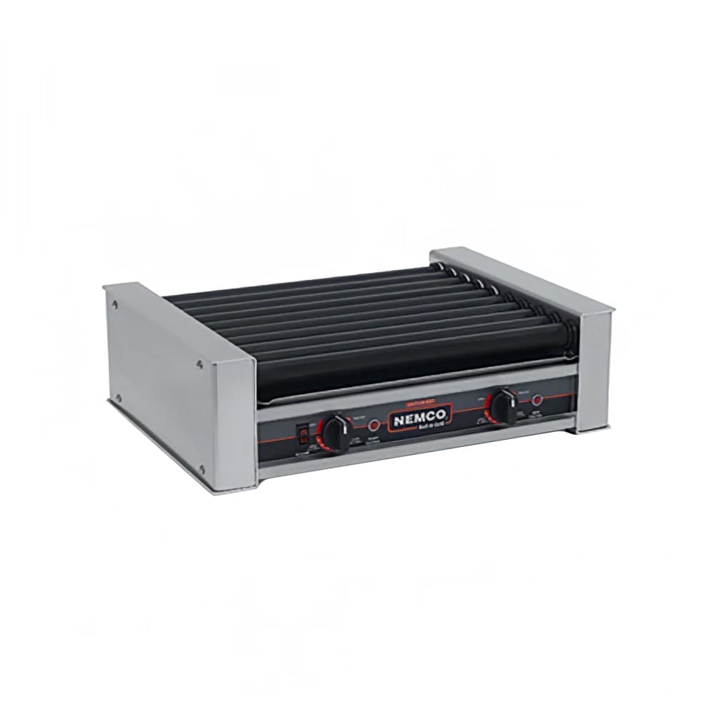 Nemco 8018SX-220 18 Hot Dog Roller Grill w/ Manual Controls - Flat Top, 220v