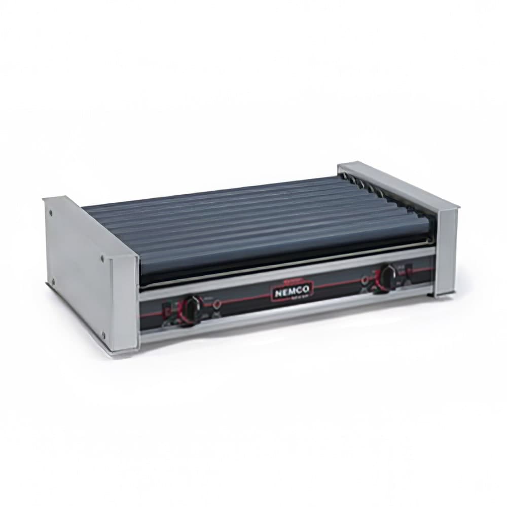 Nemco 8045W-220 45 Hot Dog Roller Grill w/ Manual Controls - Flat Top, 220v