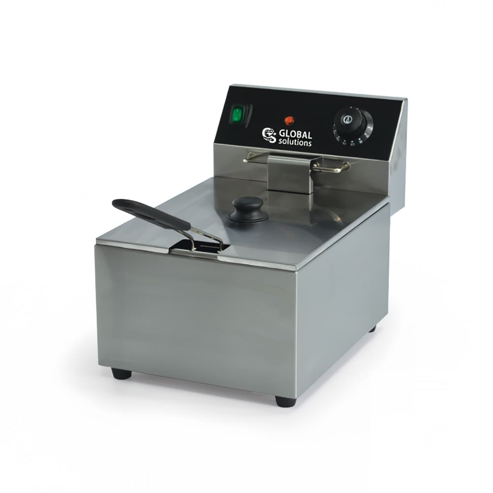 Global Solutions Countertop Electric Fryer - (1) 16 lb Vat, 120v (GS1611-120)