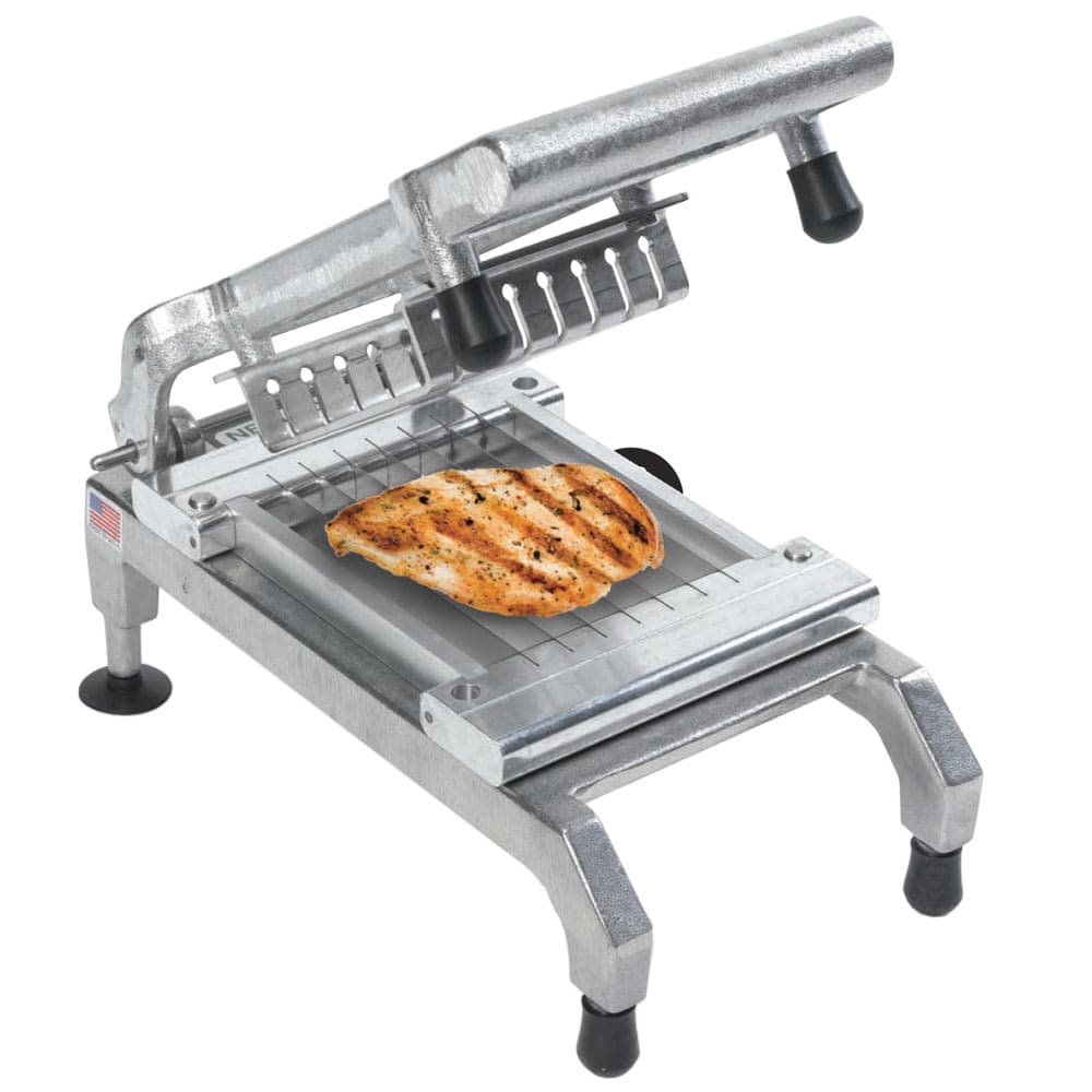 Nemco 55975-1SC Stainless Steel Food Slicer, 3/8" Blade, Chicken, Manual