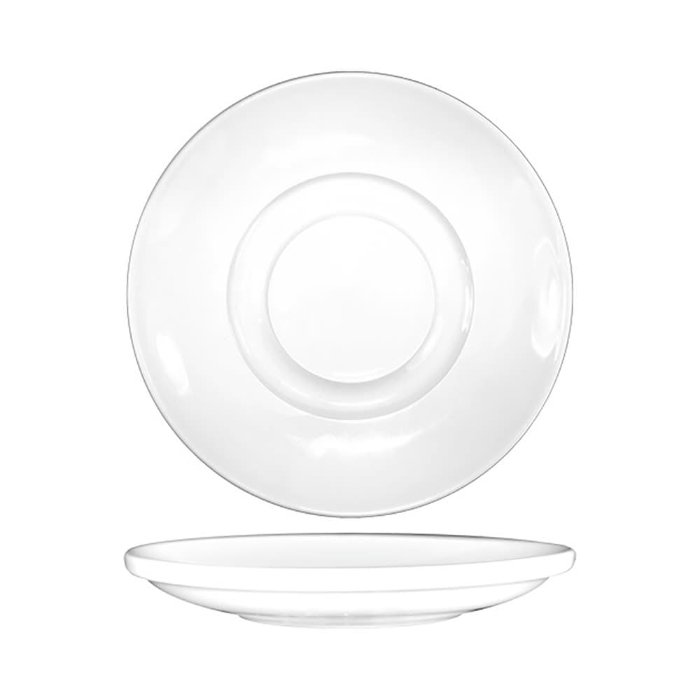ITI 5 7/8" Round Bristol™ Saucer - Porcelain, Bright White (BL-36)