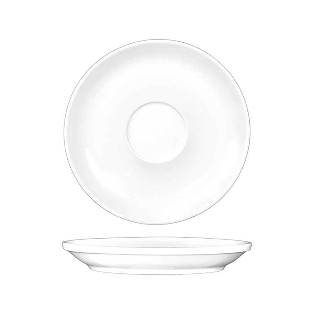 ITI 4 3/4" Round Bristol™ Saucer - Porcelain, Bright White (BL-38)