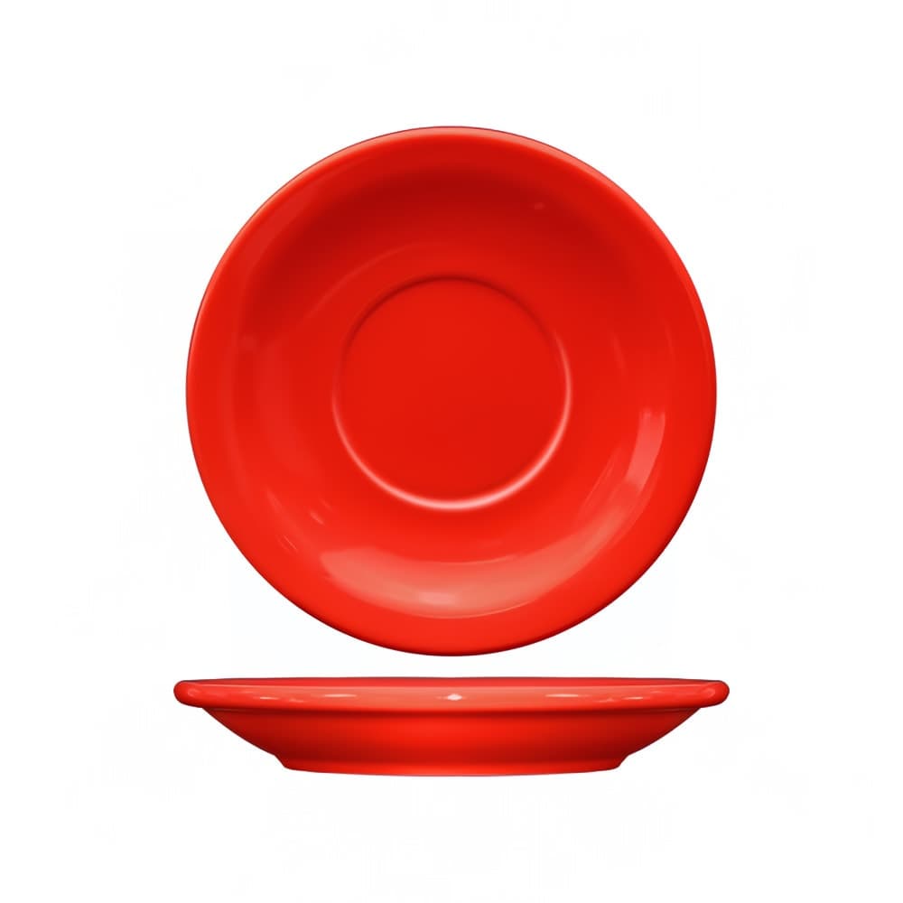 ITI 5 1/2" Round Cancun™ Saucer - Ceramic, Crimson Red (CAN-2-CR)