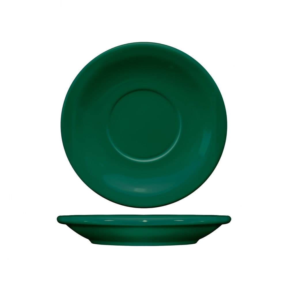 ITI 5 1/2" Round Cancun™ Saucer - Ceramic, Green (CAN-2-G)