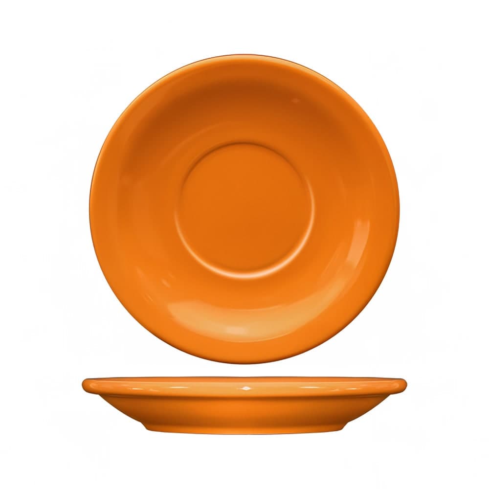 ITI 5 1/2" Round Cancun™ Saucer - Ceramic, Orange (CAN-2-O)