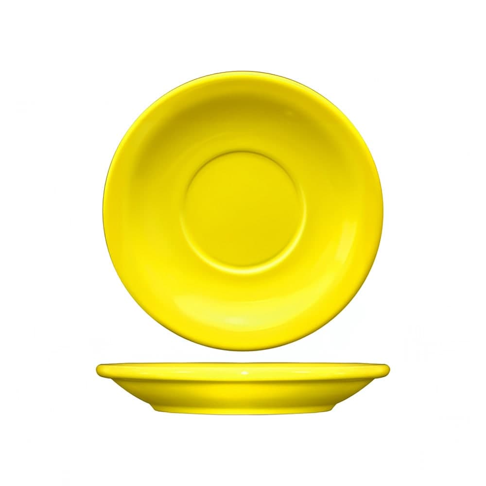 ITI 5 1/2" Round Cancun™ Saucer - Ceramic, Yellow (CAN-2-Y)