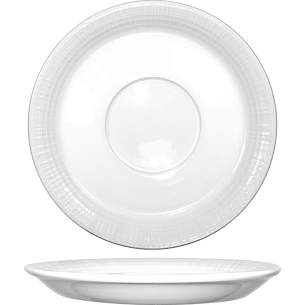 ITI 4 3/4" Round Dresden™ Saucer - Porcelain, Bright White (DR-38)
