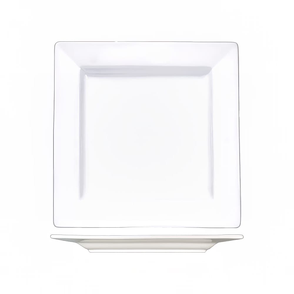 ITI 7 1/4" Square Elite™ Plate - Porcelain, Bright White (EL-7)