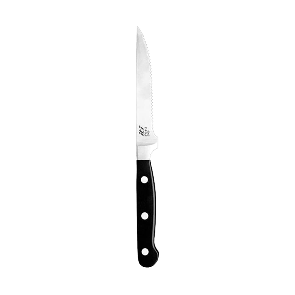 ITI 9" Steak Knife - Stainless Steel w/ Black Poly Handle (IFK-412)
