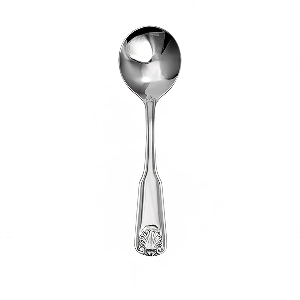 ITI 6 1/4" Bouillon Spoon with 18/0 Stainless Grade, Nautilus Pattern (NA-113)