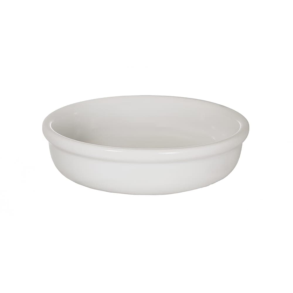 ITI 8 oz Round Crème Brulee - Ceramic, European White (OB-55-EW)