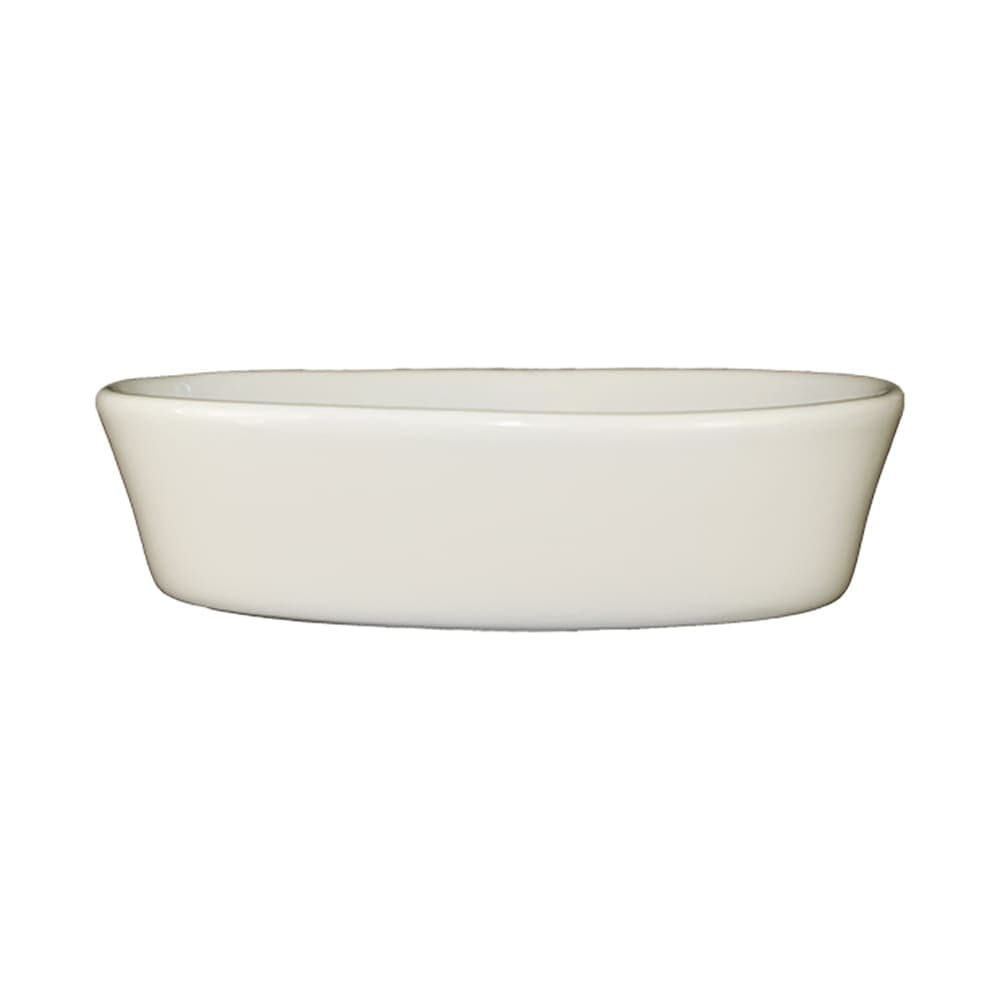 ITI 10 oz. Oval, Oven Baking Dish - Ceramic, American White (OB-6)