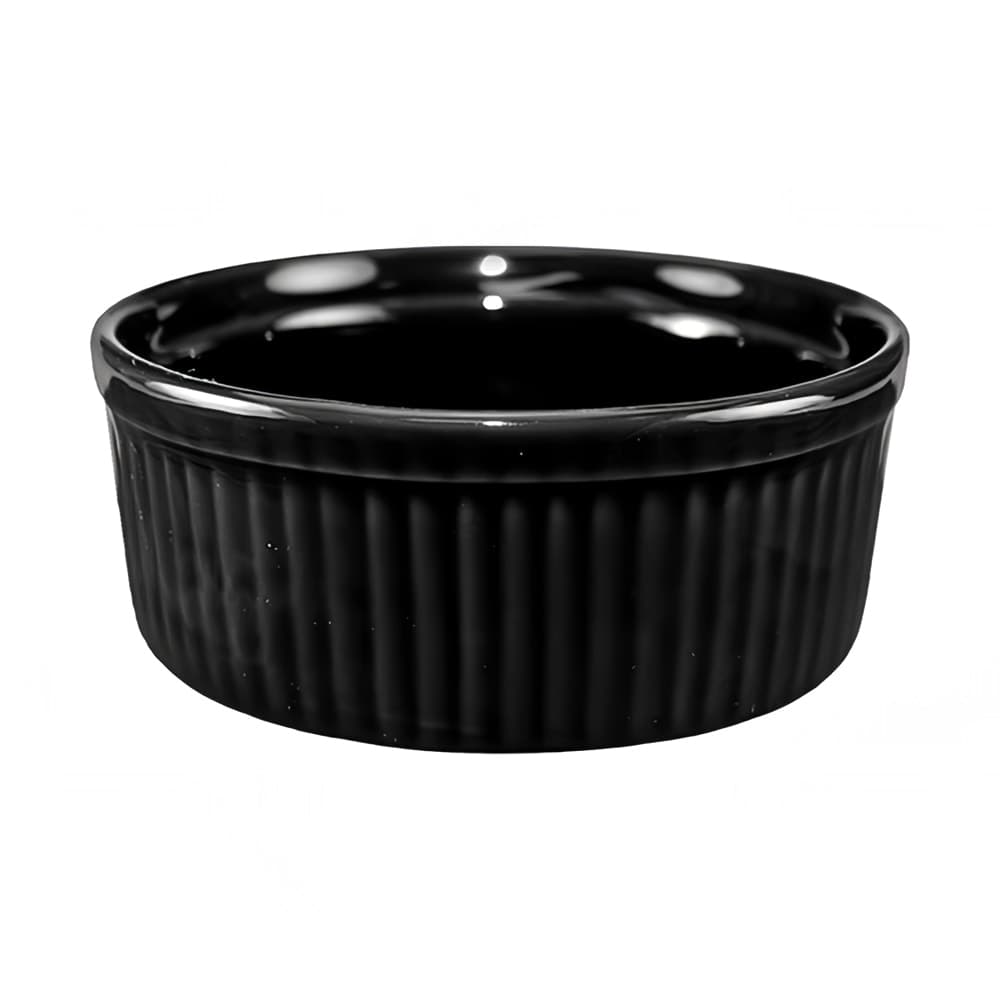 ITI 8 oz Cancun™ Ramekin - Ceramic, Black (RAMF-10-B)
