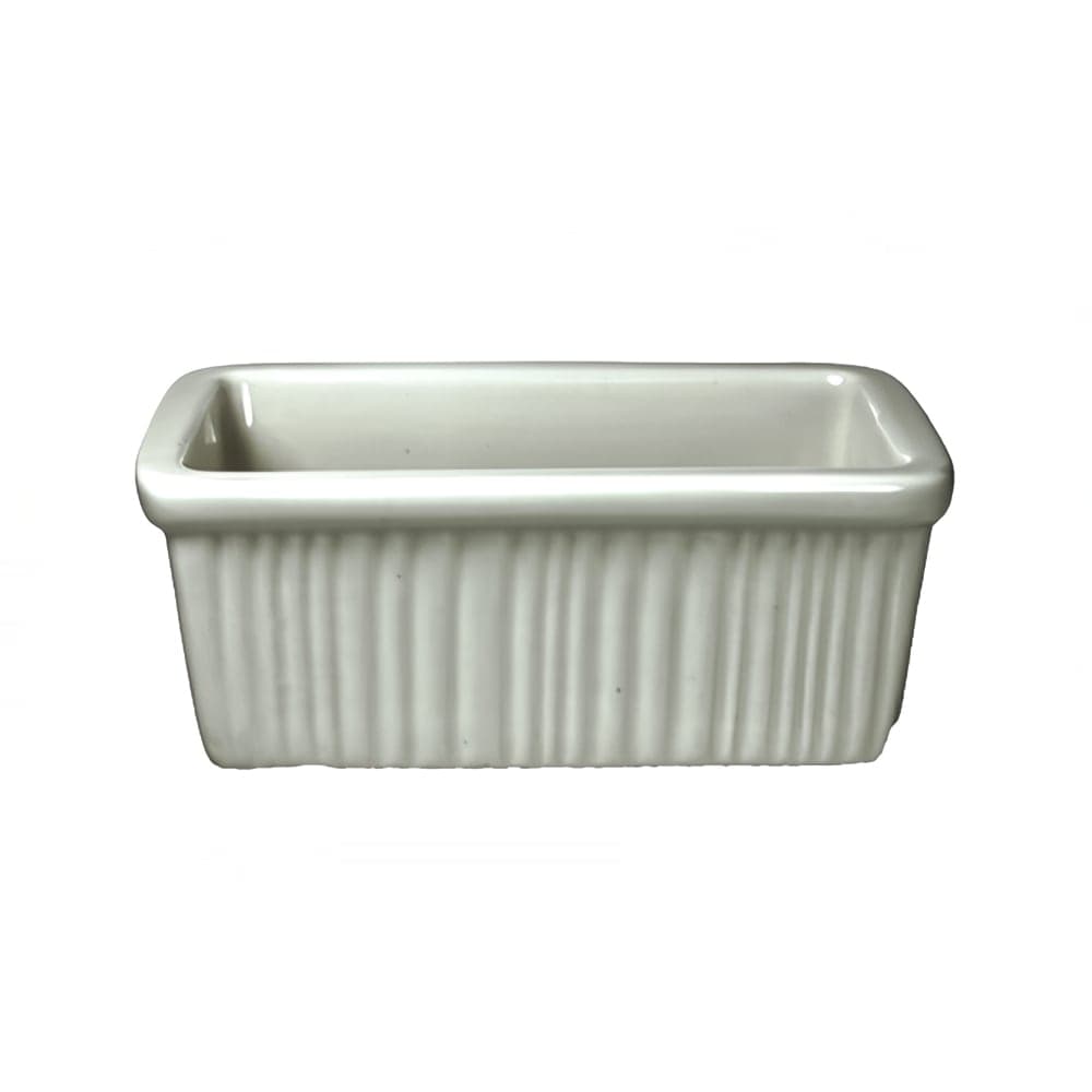 ITI Rectangular Sugar Caddy - Ceramic, White (RO-226-AW)