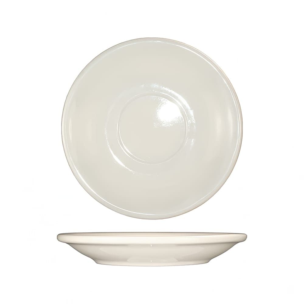 ITI 5 1/8" Round Roma™ Saucer - Ceramic, American White (RO-36)