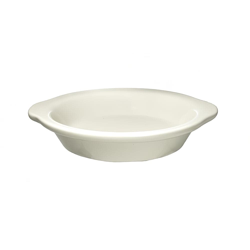 ITI 10 oz. Oval Shirred Egg Dish - Ceramic, American White (SEGG-625-AW)