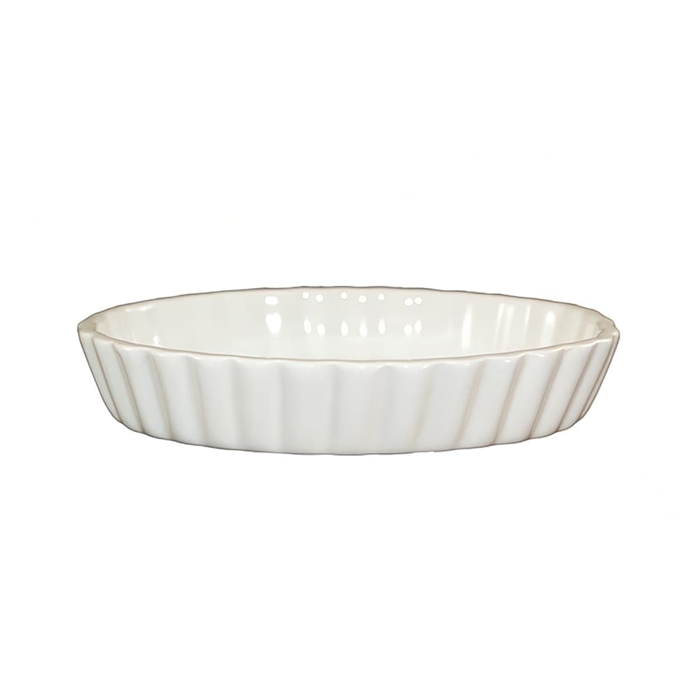 ITI 7 oz Oval Crème Brulee Dish - Ceramic, American White (SOFO-65-AW)