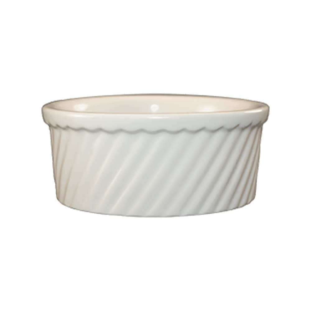 ITI 8 1/2 oz Round Soufflé Dish - Ceramic, American White (SOFS-8-AW)