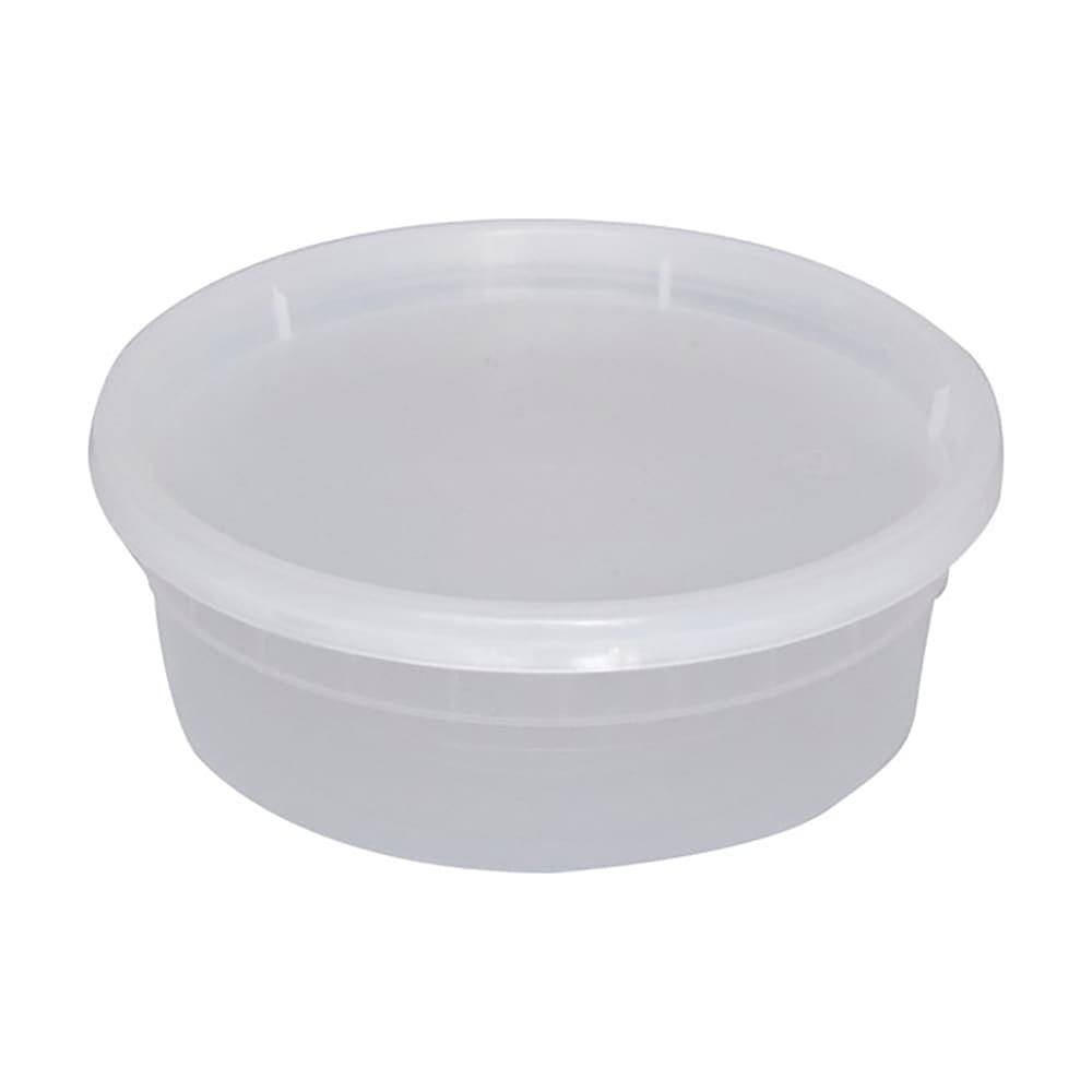 ITI 8 oz Deli Container w/Lid - Polypropylene, Clear (TG-PC-8)