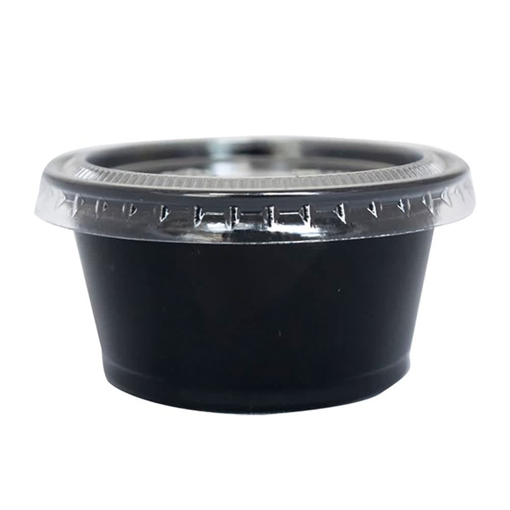 ITI 2 oz Portion Cup - Plastic, Black (TG-PP-2)