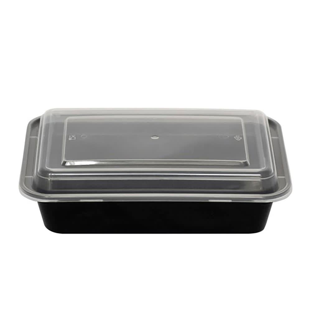 ITI 32 oz Rectangular Plastic Container with / Lid (TG-PP-32)