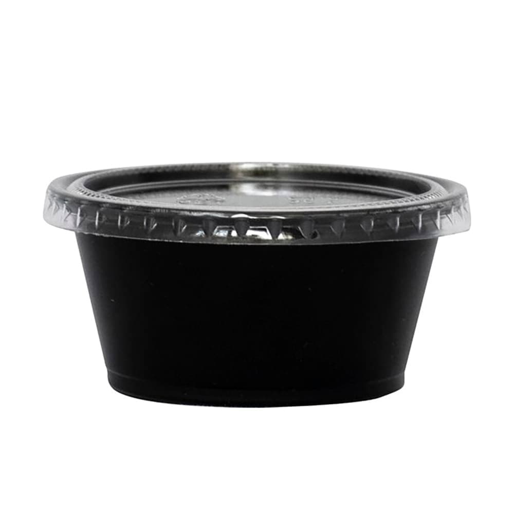 ITI 3 1/4 oz Portion Cup - Plastic, Black (TG-PP-325)