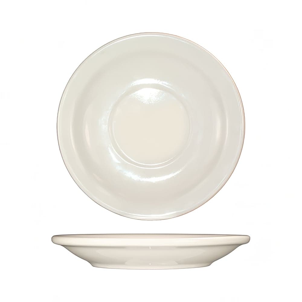 ITI 5 1/2" Round Valencia™ Saucer - Ceramic, American White (VA-2)