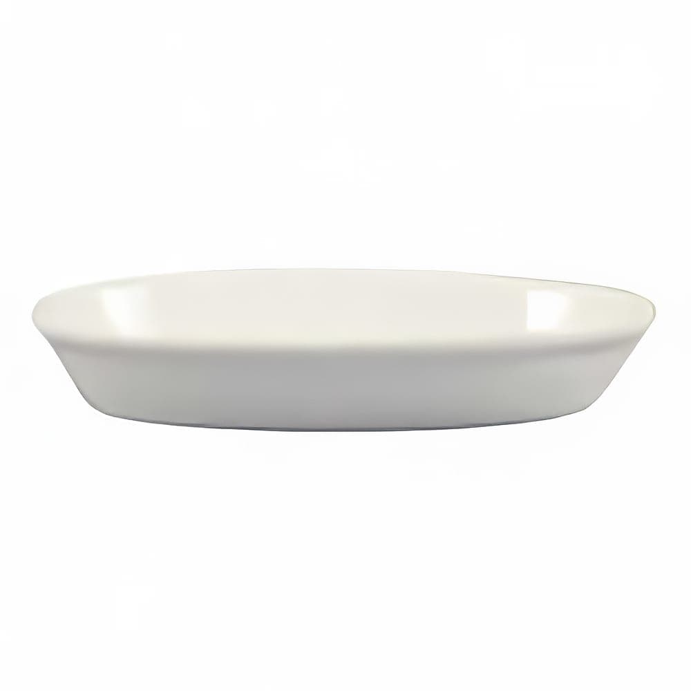 CAC 8 oz. Oval, Porcelain Baking Dish, White (BKW-2)