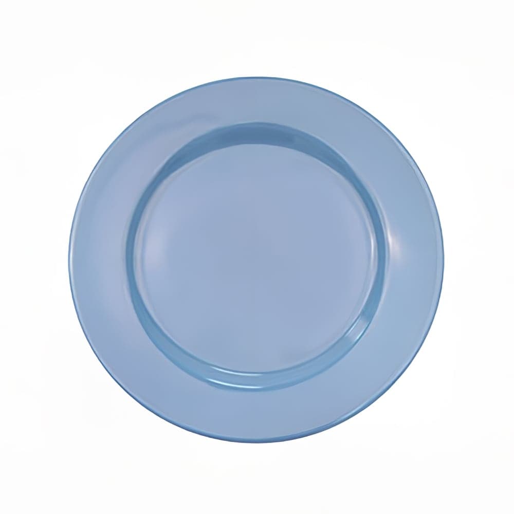 CAC Light Blue Rolled Edge Salad Plate, Las Vegas, Round (LV-7-LBU)
