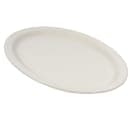 CAC 11 1/2" x 9" Oval American White Narrow Rim Platter, NRC (NRC-13) thumbnail 2