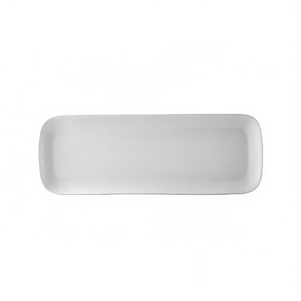 CAC Rectangular Oxford Long Tray - 10 1/2" x 3 7/8", Porcelain, Bone White (OXF-C412)