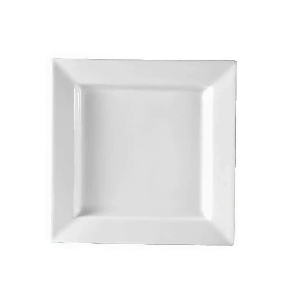 CAC 6" Square Princesquare Bread Plate - Porcelain, Super White (PNS-6)