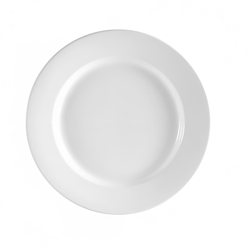 CAC 10 1/2" Round RCN™ Clinton Dinner Plate - Porcelain, Super White (RCN-16)