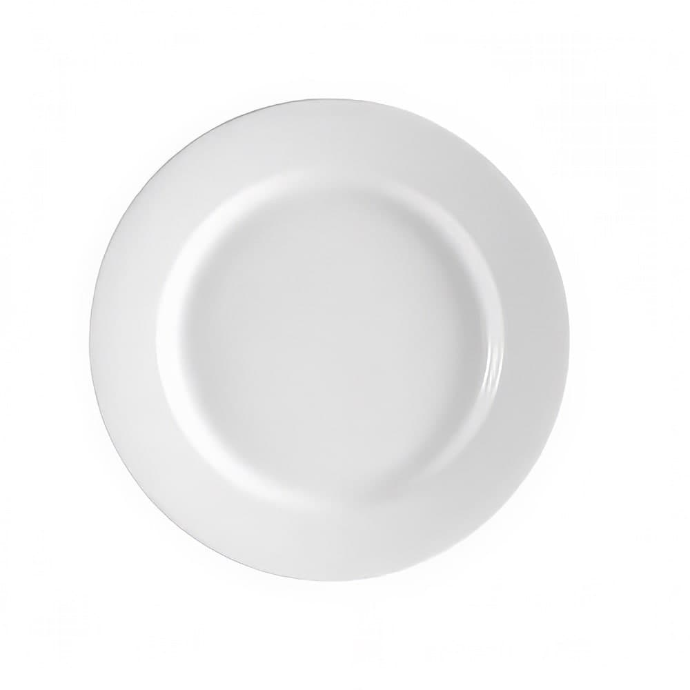CAC 12" Round RCN™ Clinton Dinner Plate - Porcelain, Super White (RCN-21)