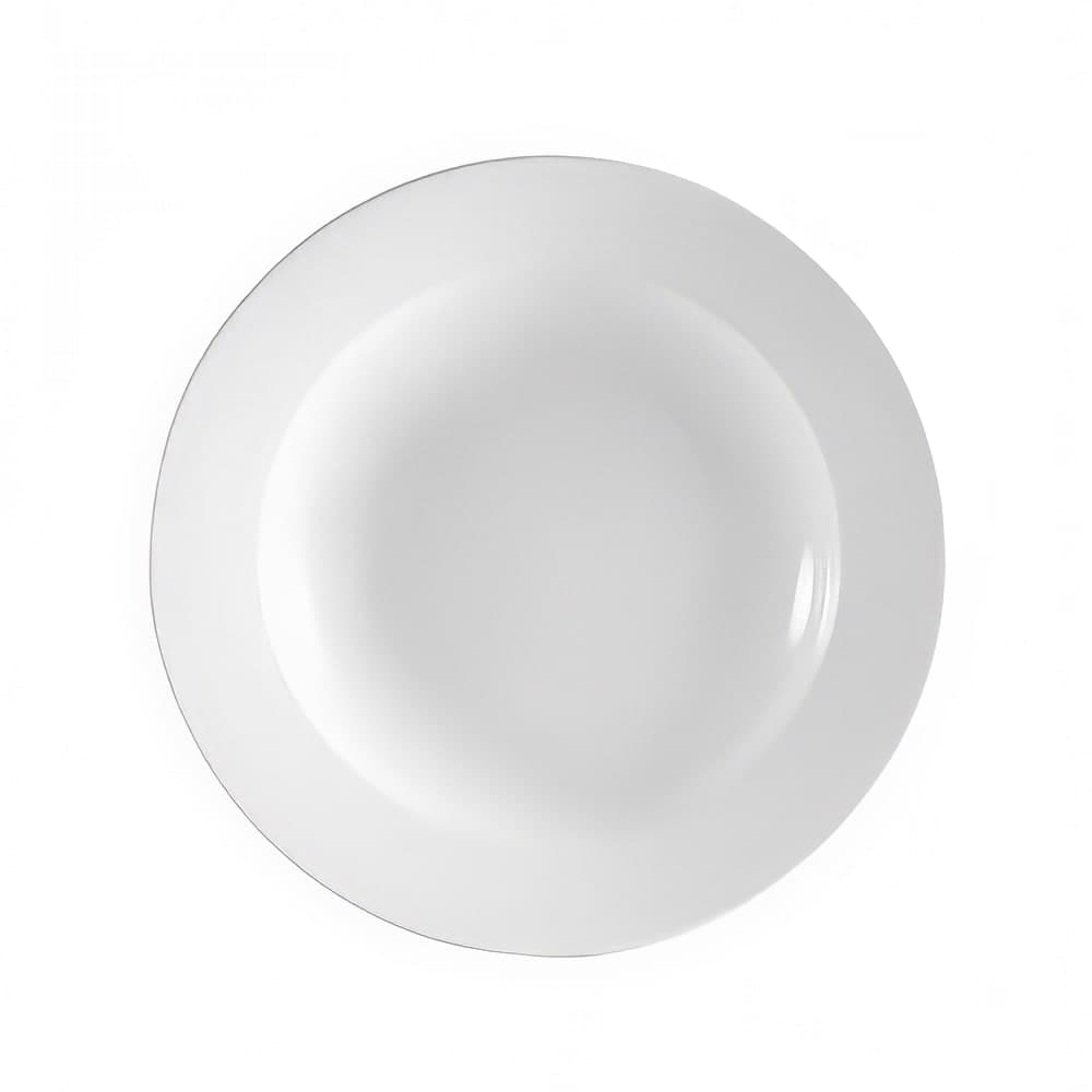 CAC 10 oz Round Super White Rolled Edge Pasta Bowl, Clinton (RCN-3)