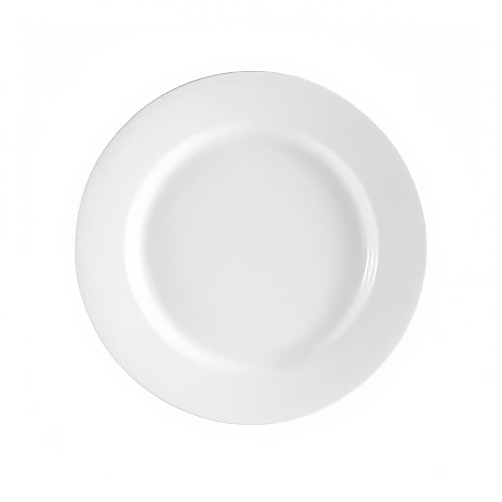 CAC 7 1/2" Round RCN™ Clinton Dinner Plate - Porcelain, Super White (RCN-7)