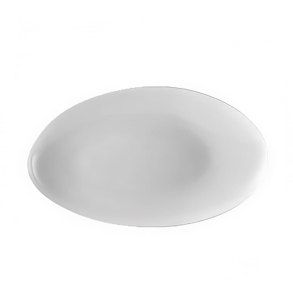 CAC Egg Shaped Platter - 8" x 4 1/2", Porcelain, Super White (RCN-EP34)