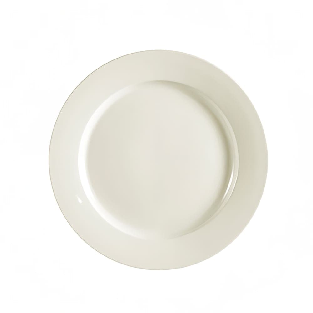 CAC 10 1/2" Round REC Dinner Plate - Stoneware, American White (REC-16)