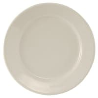 CAC 11 1/4" Round REC Dinner Plate - Stoneware, American White (REC-20) thumbnail 2