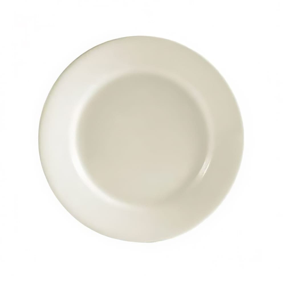 CAC 6 1/2" Round REC Dinner Plate - Stoneware, American White (REC-6)