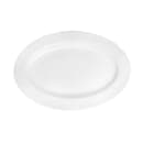 CAC 11 3/4" x 7 7/8" Oval Universal Platter - Porcelain, Super White (UVS-13) thumbnail 3