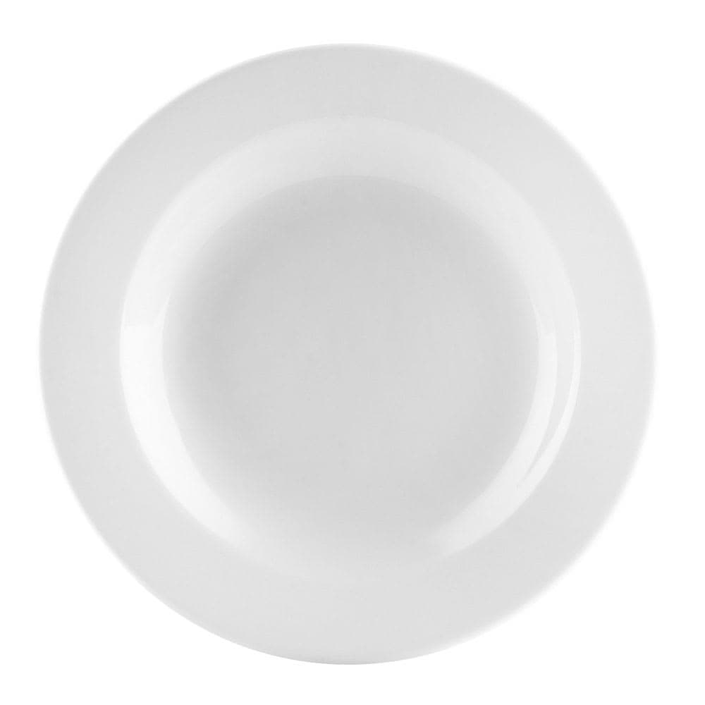 CAC 8 7/8" Round Universal Soup Bowl - Porcelain, Super White (UVS-3)
