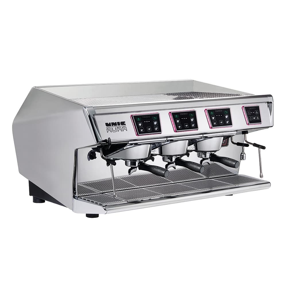 UNIC Aura3 Automatic Espresso Machine w/ 3 Groups & (1) 15.6 liter Steam Boiler, 230v/1ph (AURA3)