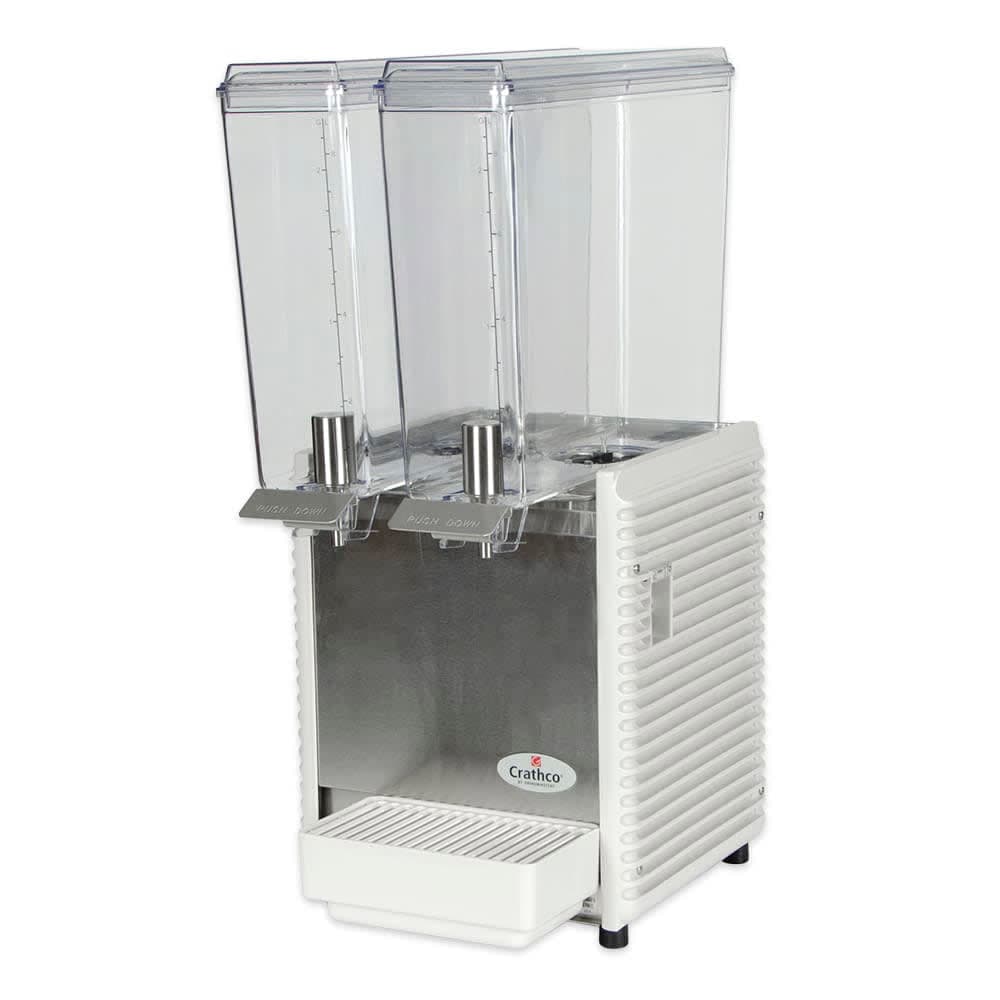 Crathco E29-4 11 1/4" MiniTwin PreMix Cold Beverage Dispenser w/ (2) 2 2/5 gal Bowls, 115v